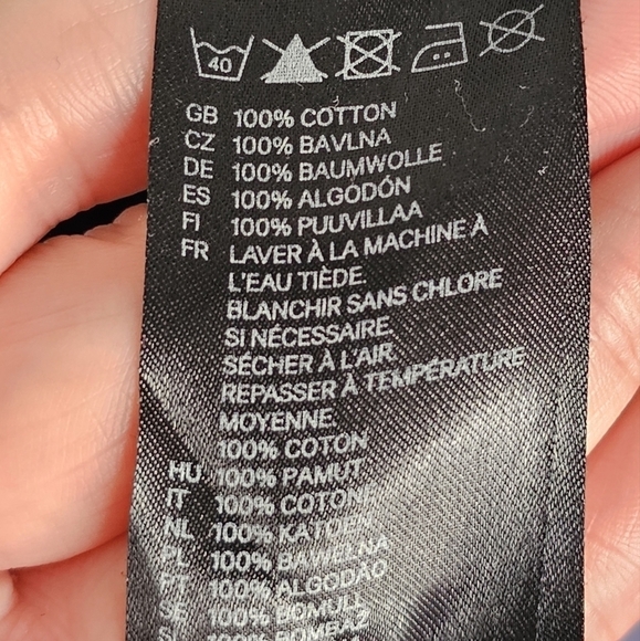 H&M Women's Black Pink Blue & Yellow Striped Short Sleeve Top Size S - Picture 8 of 9